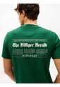 Camiseta Verde De Cuello Redondo Con Logo Trasero Tommy Hilfiger de Tommy Hilfiger