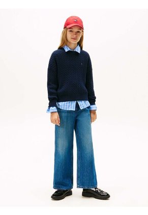 Jeans Azul Oscuro Mabel Con Logo Tommy Hilfiger