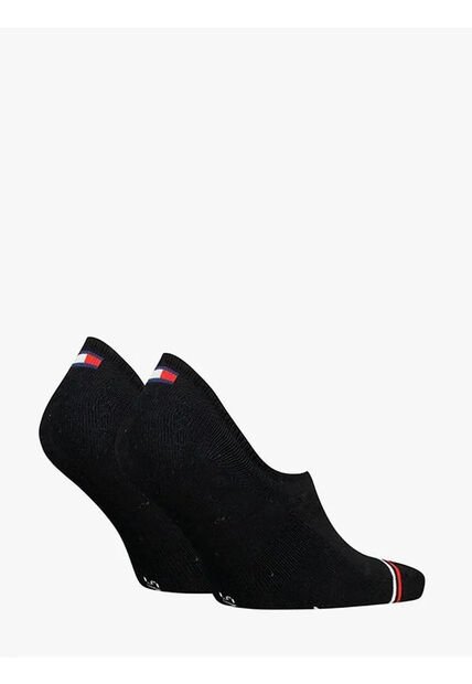 Pack Negro De Dos Pares De Medias Tobilleros Tommy Hilfiger