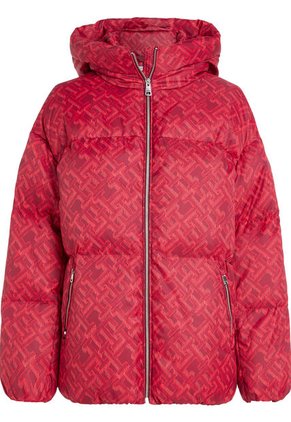Chaqueta Acolchada Con Gorro New York Th Warm Mujer Rojo Tommy Hilfiger