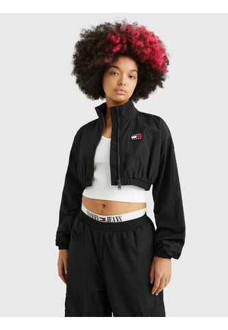 Chaqueta Cropped Mujer Negro Tommy Jeans Tommy Hilfiger