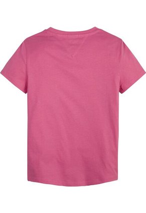 Camiseta Niña Essential De Algodón Orgánico Rosa Tommy Hilfiger
