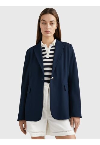 Americana De Traje Con Botonadura Sencilla Mujer Azul Tommy Hilfiger Tommy Hilfiger