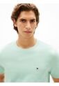 Camiseta Verde De Cuello Redondo Con Logo Bordado Tommy Hilfiger de Tommy Hilfiger