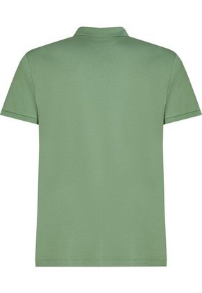 Polo Verde De Punto Interlock De Corte Regular Tommy Hilfiger