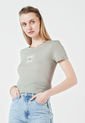 Camiseta Gris-Blanco Tommy Jeans de Tommy Hilfiger