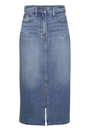 Falda Azul Denim Con Abertura Frontal Tommy Jeans