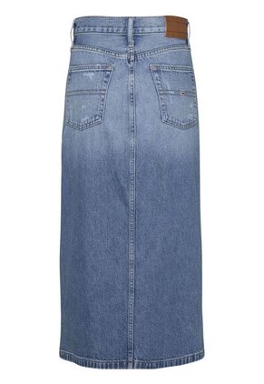 Falda Azul Denim Con Abertura Frontal Tommy Jeans