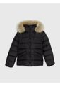 Chaqueta Niña Negra Essential Con Capota Y Plumón Tommy Hilfiger de Tommy Hilfiger