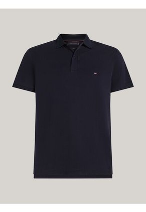 Polo Azul TH Flex De Corte Regular Tommy Hilfiger