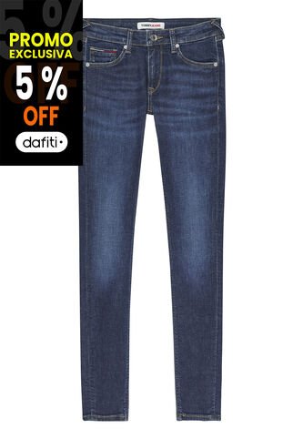 Jeans Sophie Ceñidos De Talle Bajo Mujer Azul Tommy Hilfiger Tommy Hilfiger