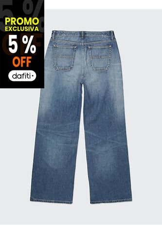 Jean  Adaptive De Talle Alto Y Pernera Ancha Mujer Azul Tommy Hilfiger Tommy Hilfiger