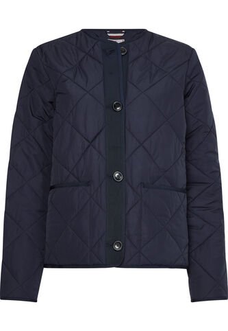 Chaqueta Acolchada Corta Sin Cuello Mujer Azul Tommy Hilfiger Tommy Hilfiger