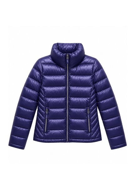 Chaqueta Azul Ligera Packable Con Logo Tommy Hilfiger