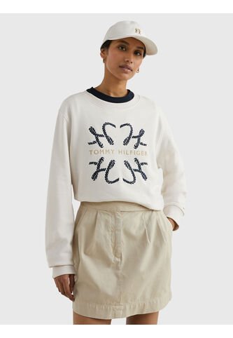 Saco Blanco Modern Con Logo De Cuerda Para Mujer Tommy Hilfiger Tommy Hilfiger