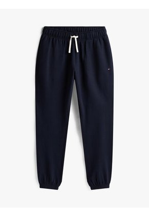 Joggers Azul De Felpa Con Bajos Elásticos Tommy Hilfiger