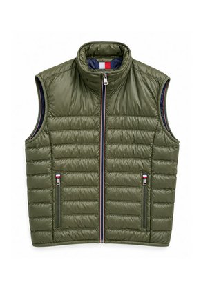 Chaleco Verde Sin Mangas Con Detalles Distintivos Tommy Hilfiger