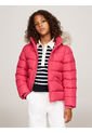 Chaqueta Niña Rosa Essential Con Capota Y Plumón Tommy Hilfiger de Tommy Hilfiger