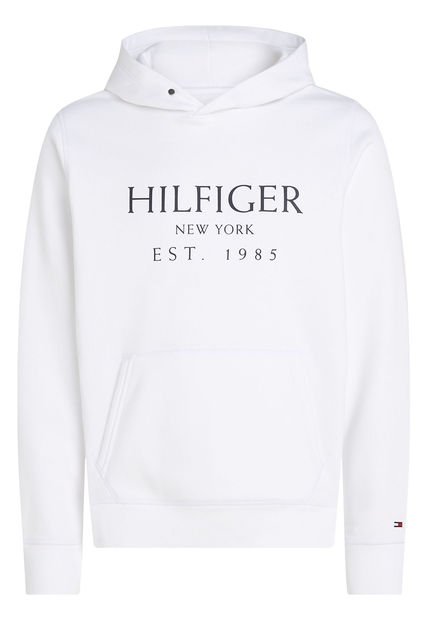 Buzo Blanco Ccon Logo Y Capota Para Hombre Tommy Hilfiger