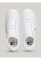Tenis Blancos De Plataforma De Cuero Essential Tommy Hilfiger de Tommy Hilfiger