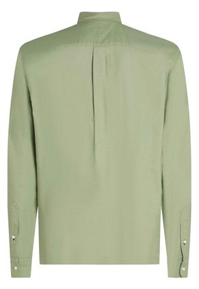 Camisa Verde De Corte Regular Con Logo Bordado Tommy Hilfiger