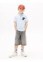 Polo Celeste Con Cierre De Cremallera Con Logo Script Tommy Hilfiger de Tommy Hilfiger