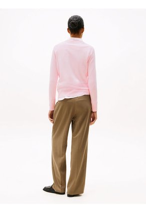 Saco Rosa De Punto Con Cuello En V Tommy Hilfiger