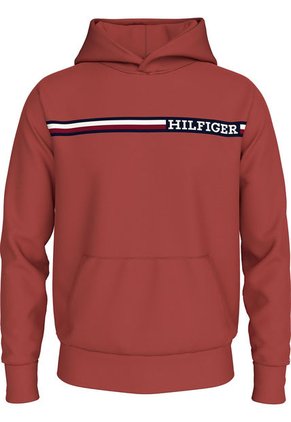 Buzo Rojo De Corte Regular Con Capota Tommy Hilfiger