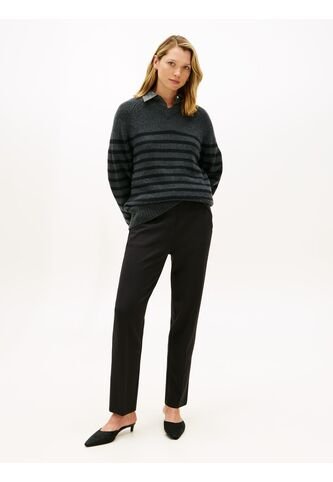 Pantalón Negro Pull On Con Logo Tommy Hilfiger Tommy Hilfiger