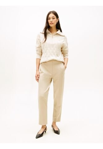 Pantalón Beige Pull On Con Logo Tommy Hilfiger Tommy Hilfiger