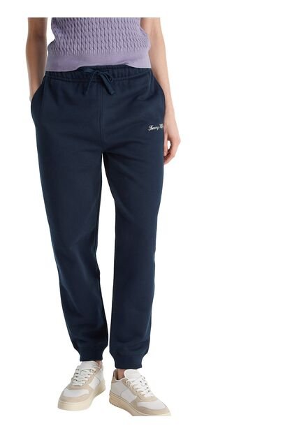Jogger Azul De Corte Regular Con Logo Gráfico Tommy Hilfiger
