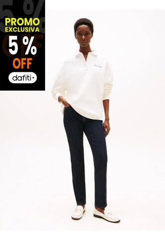 Jeans Blanco De Corte Slim De Talle Medio Tommy Hilfiger Tommy Hilfiger
