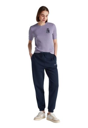 Jogger Azul De Corte Regular Con Logo Gráfico Tommy Hilfiger