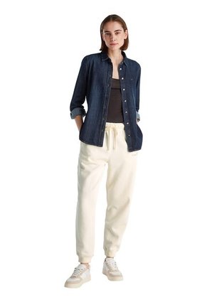 Jogger Blanco De Corte Regular Con Logo Gráfico Tommy Hilfiger