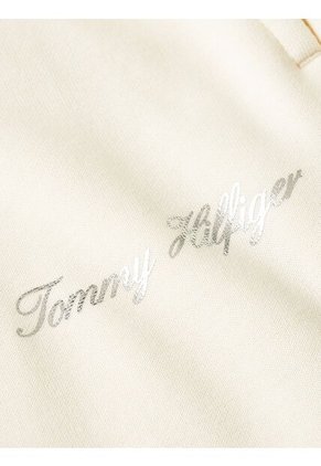 Jogger Blanco De Corte Regular Con Logo Gráfico Tommy Hilfiger