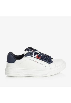 Tenis Casual Para Niños Blanco Tommy Hilfiger