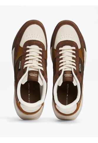 Tenis Chocolate Deportivas De Cuero Classics Tommy Hilfiger Tommy Hilfiger