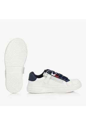Tenis Casual Para Niños Blanco Tommy Hilfiger