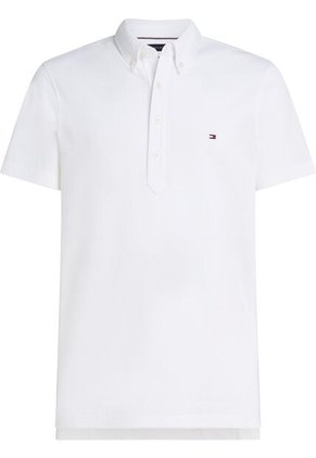 Polo Blanco Popover De Corte Regular Tommy Hilfiger