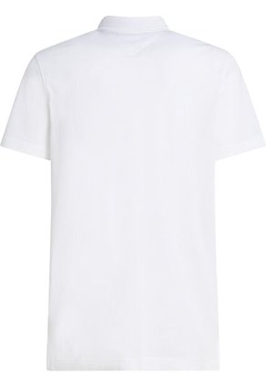 Polo Blanco Popover De Corte Regular Tommy Hilfiger