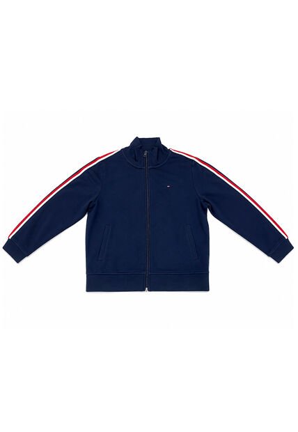 Saco Azul Oscuro Con Diseño Global StripeTommy Hilfiger