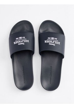 Sandalias Azul Con Logo Bordado Tommy Hilfiger