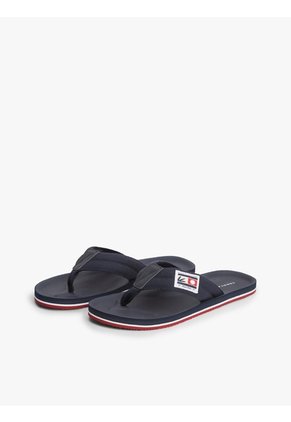 Sandalia Azul Marino Playera Con Parche Tommy Hilfiger