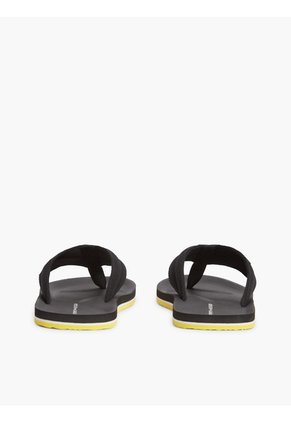 Sandalia Negra Playera Con Parche Tommy Hilfiger