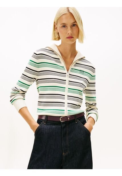 Saco Multicolor Con Logo Bordado Tommy Hilfiger