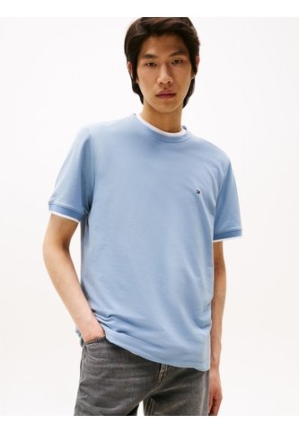 Camiseta Azul De Corte Slim Con Logo Tommy Hilfiger Tommy Hilfiger
