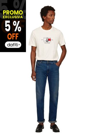 Jeans Azul Denton De Corte Recto Tommy Hilfiger Tommy Hilfiger