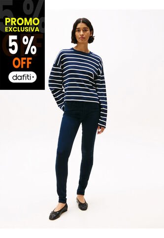Jeans Azul Como Ceñidos De Talle Medio Tommy Hilfiger Tommy Hilfiger