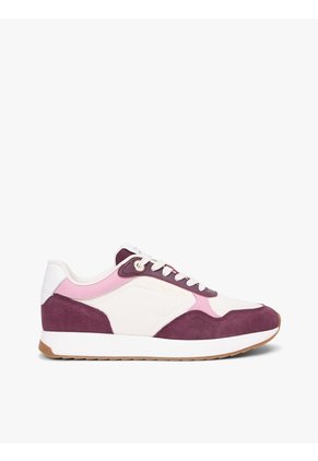 Tenis Beige Runner De Materiales Mixtos Tommy Hilfiger