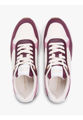 Tenis Beige Runner De Materiales Mixtos Tommy Hilfiger